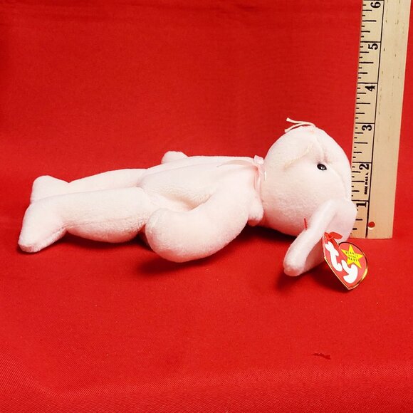 Ty Beanie Babies Hoppity Rabbit 1996 Animal Plush Stuff Toy - Picture 10 of 13